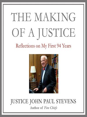 cover image of The Making of a Justice